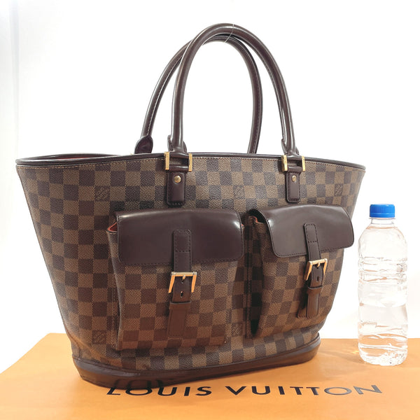 LOUIS VUITTON Tote Bag N51120 Manosque GM Damier canvas Brown Women Used