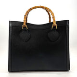 GUCCI Handbag Bamboo leather Black Women Used - JP-BRANDS.com