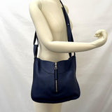 LOEWE Handbag Hammock small leather Navy Women Used - JP-BRANDS.com