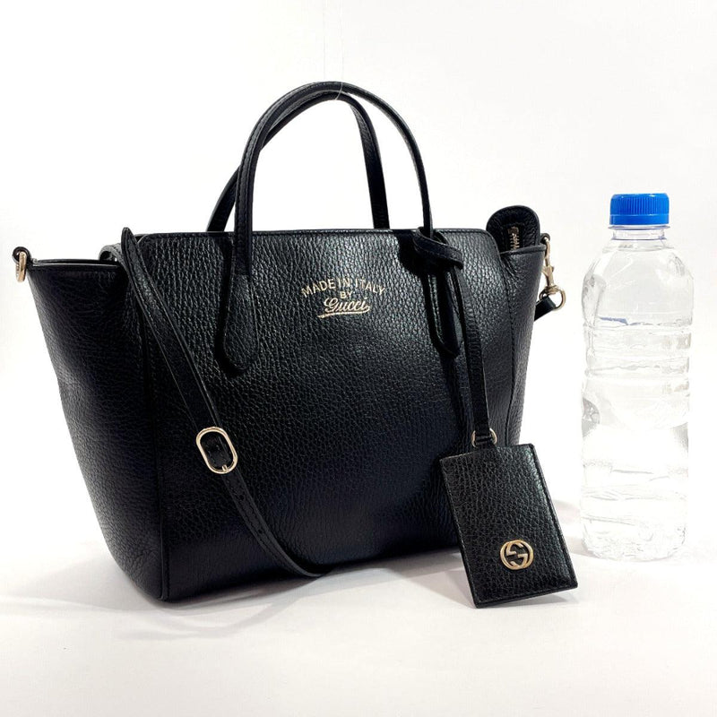 GUCCI Handbag 368827 2way Swing mini leather Black Women Used - JP-BRANDS.com