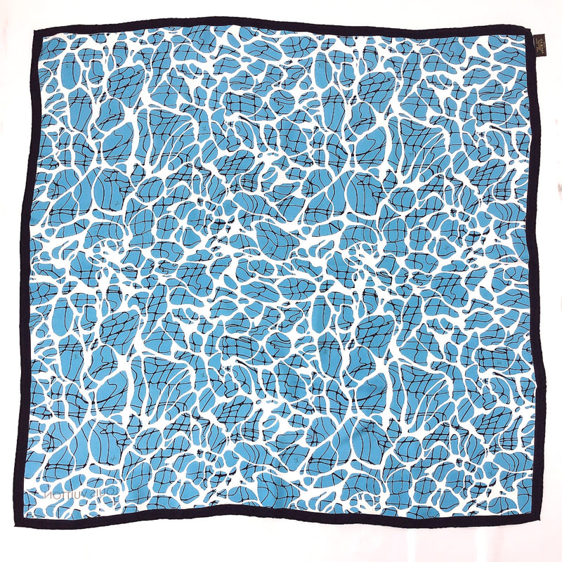 LOUIS VUITTON scarf MP1694 silk blue blue Women Used –