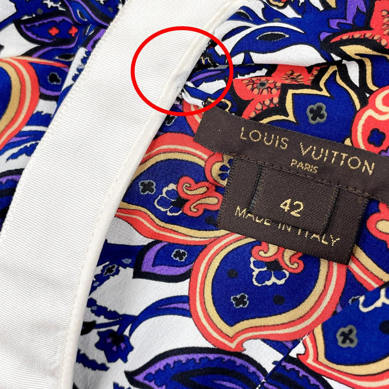 Louis Vuitton - Tricolour Monogram Scarf Shirt - Rouge Vif - Women - Size: 34 - Luxury