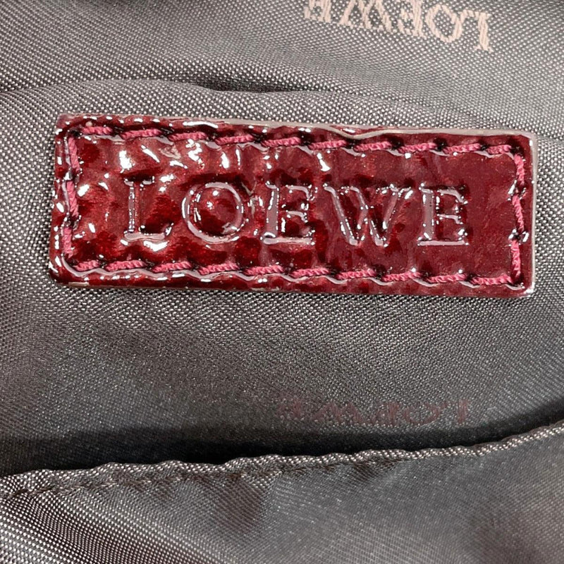 LOEWE Handbag Nappa Aire Patent leather Bordeaux Women Used - JP-BRANDS.com
