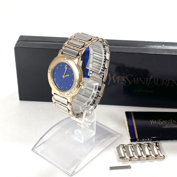 YVES SAINT LAURENT Watches quartz Stainless Steel/Stainless Steel Silver Silver Women Used