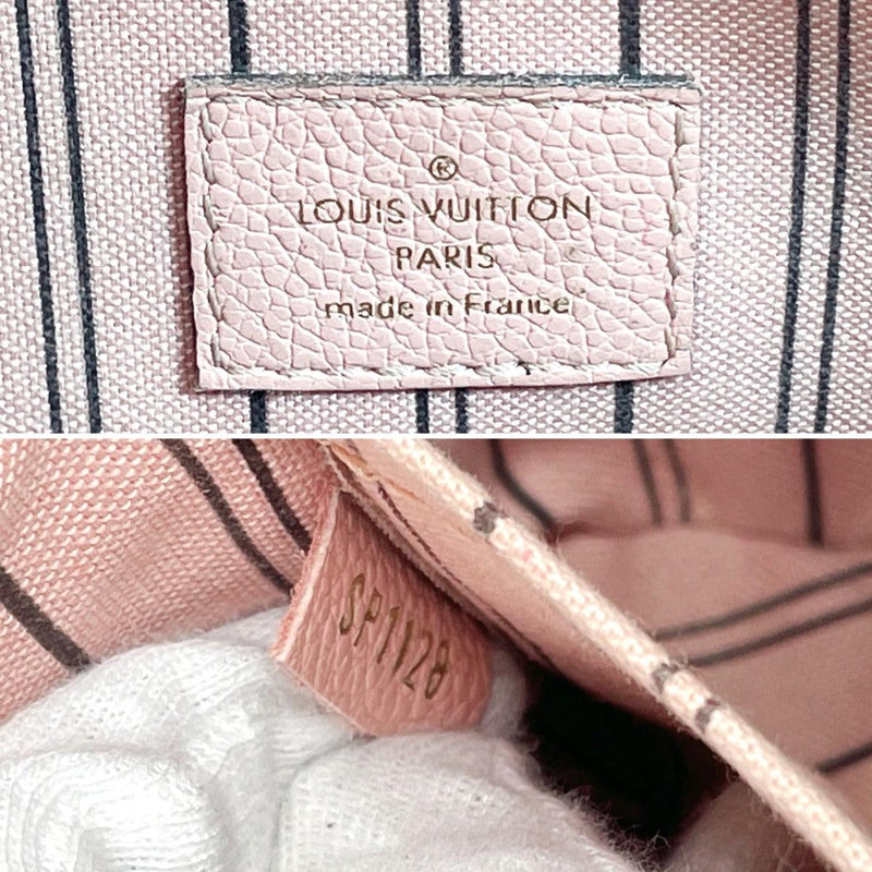 Louis Vuitton Montaigne BB Monogram Canvas Satchel Bag Brown