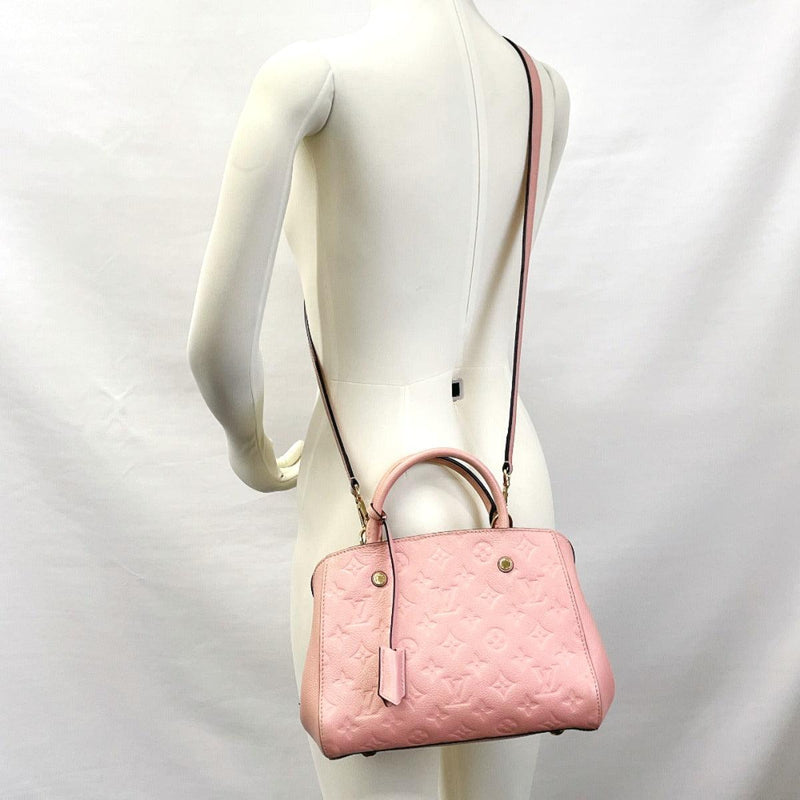 LOUIS VUITTON Handbag M44123 Montaigne BB Monogram unplant pink