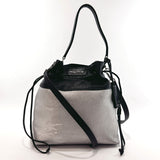 MIUMIU Shoulder Bag R1129C Madras 2WAY leather Silver Silver Women Used