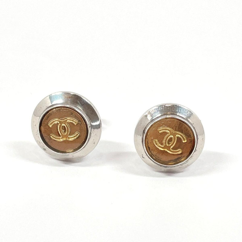 CHANEL earring Round COCO Mark metal Silver 99 A Women Used - JP-BRANDS.com