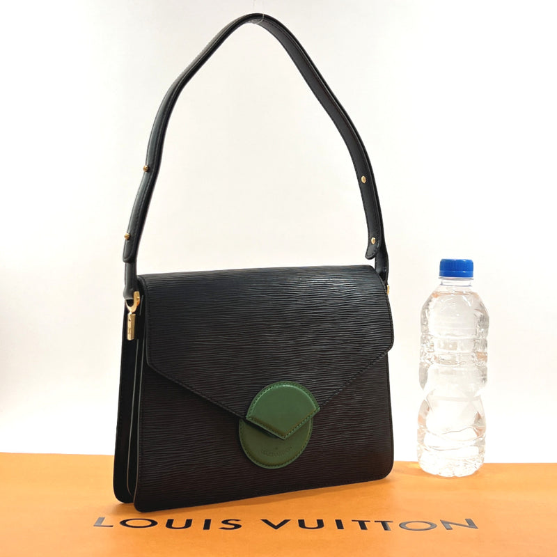 Vintage Louis Vuitton Green Epi Tote Bag in V Shaped Triangle. 