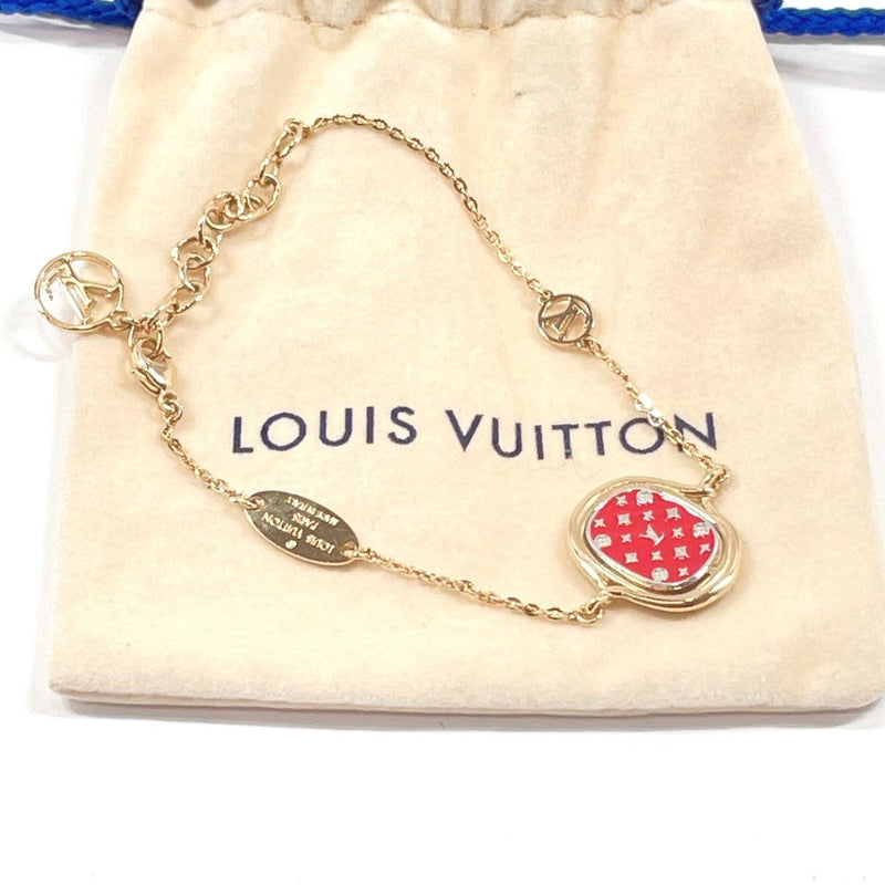 LOUIS VUITTON bracelet M64761 Bra Rubbed Lady Lucky metal gold Women Used - JP-BRANDS.com