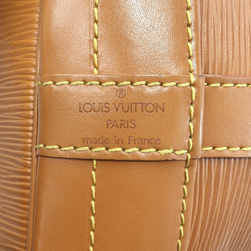 Louis Vuitton Paris LV Noe Epi Orange Leather Women's Drawstring