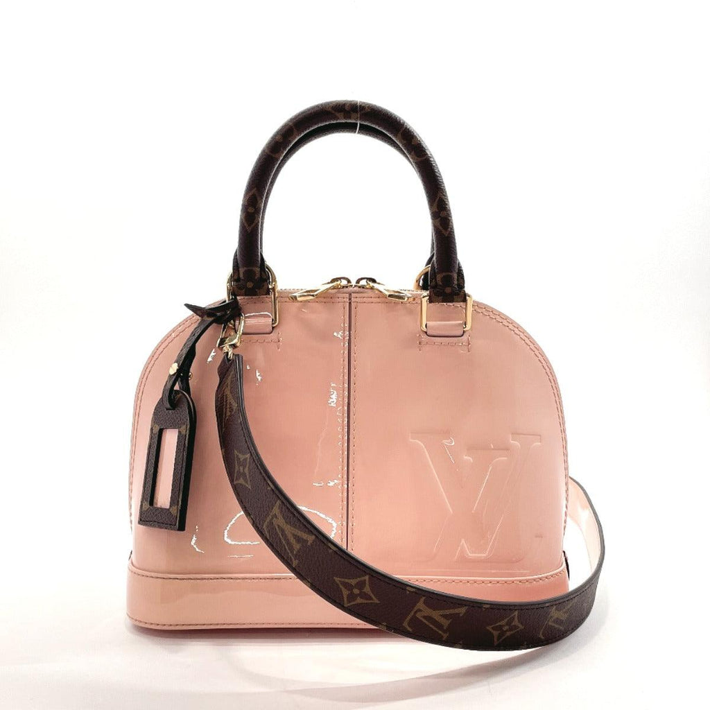 Louis Vuitton mini Alma bag in two-tone patent leather with