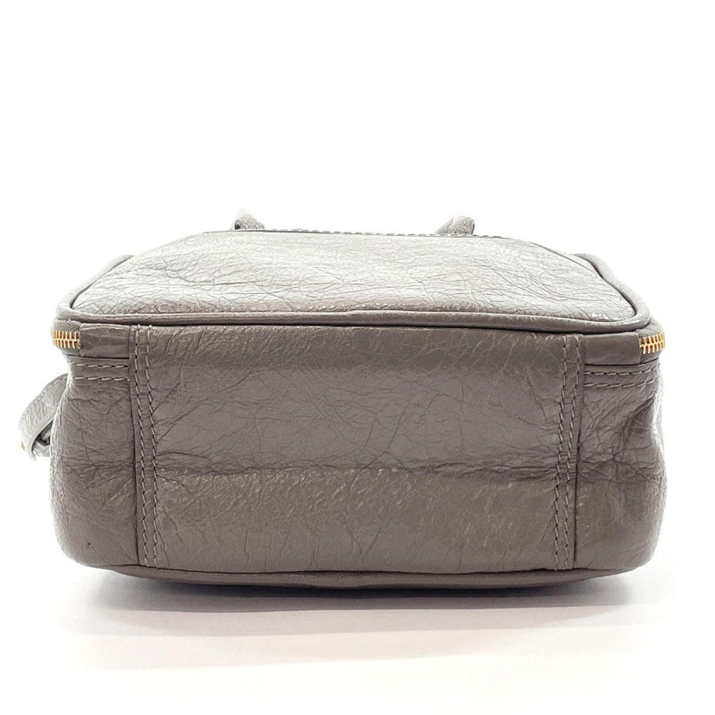 BALENCIAGA Shoulder Bag 466541・1730 Blanket Square S 2WAY leather gray Women Used - JP-BRANDS.com