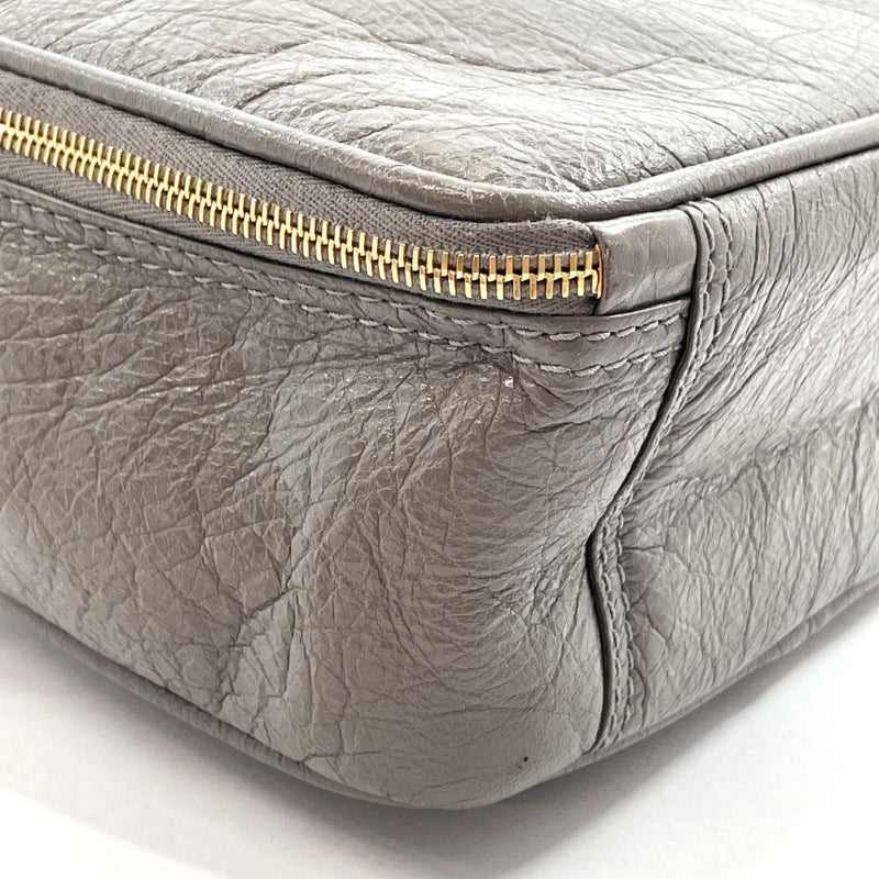 BALENCIAGA Shoulder Bag 466541・1730 Blanket Square S 2WAY leather gray Women Used - JP-BRANDS.com