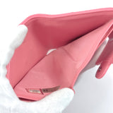 CHANEL wallet Matelasse lambskin pink Women Used
