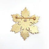 CHANEL Brooch Snowflake Gold Plated gold gold Women Used - JP-BRANDS.com