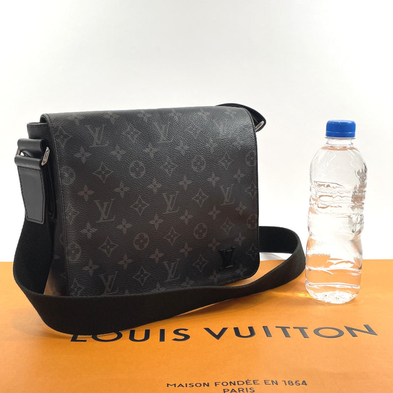 Louis Vuitton Messenger District Monogram Eclipse PM Noir Black in