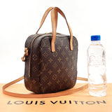 LOUIS VUITTON Handbag M47500 Spontini Monogram canvas Brown Women Used
