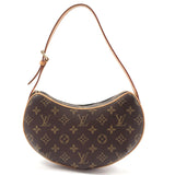 LOUIS VUITTON Shoulder Bag M51510 Pochette croissant Monogram canvas Brown Women Used