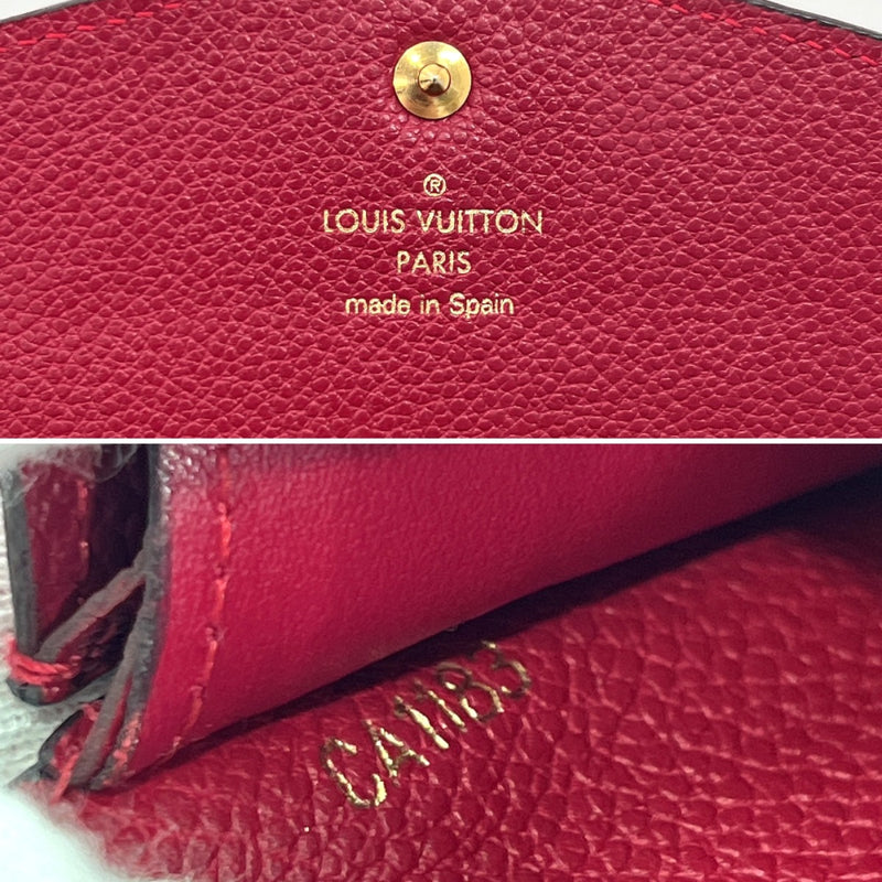 small louis vuitton purse red inside