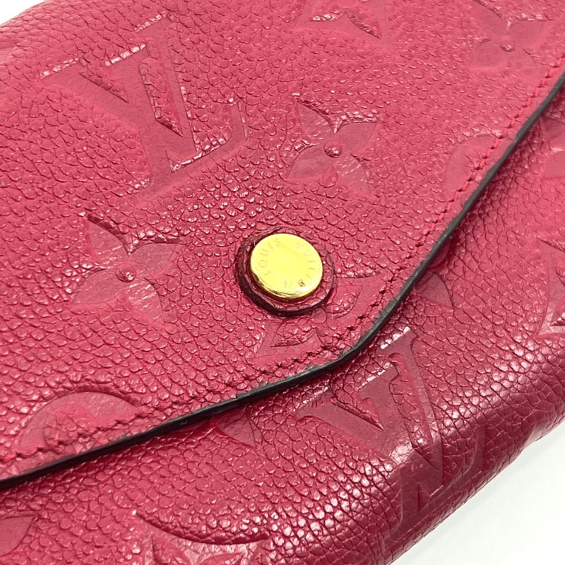 Louis Vuitton, Bags, Louis Vuitton Sarah Wallet Empreinte Red Leather