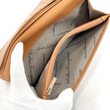 Salvatore Ferragamo purse IK-22 0113 Gancini leather Camel Women Used