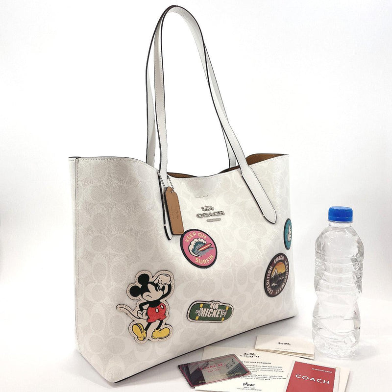 COACH Tote Bag C2080-3707 Signature Disney Avenue Mickey Mouse PVC
