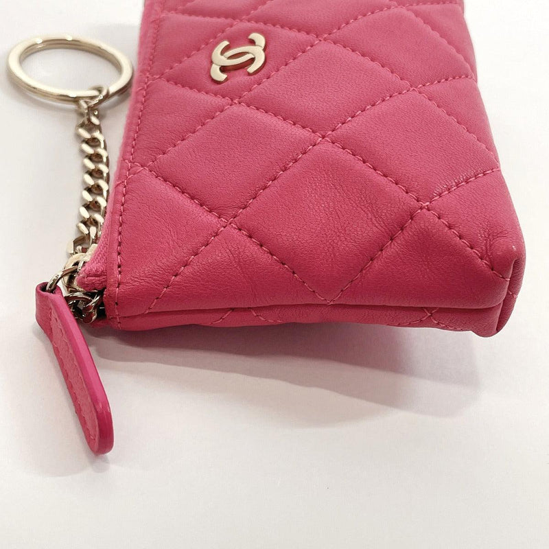 CHANEL coin purse A50168 Matelasse lambskin pink Women Used –