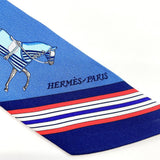 HERMES scarf Twilly silk blue Women Used - JP-BRANDS.com