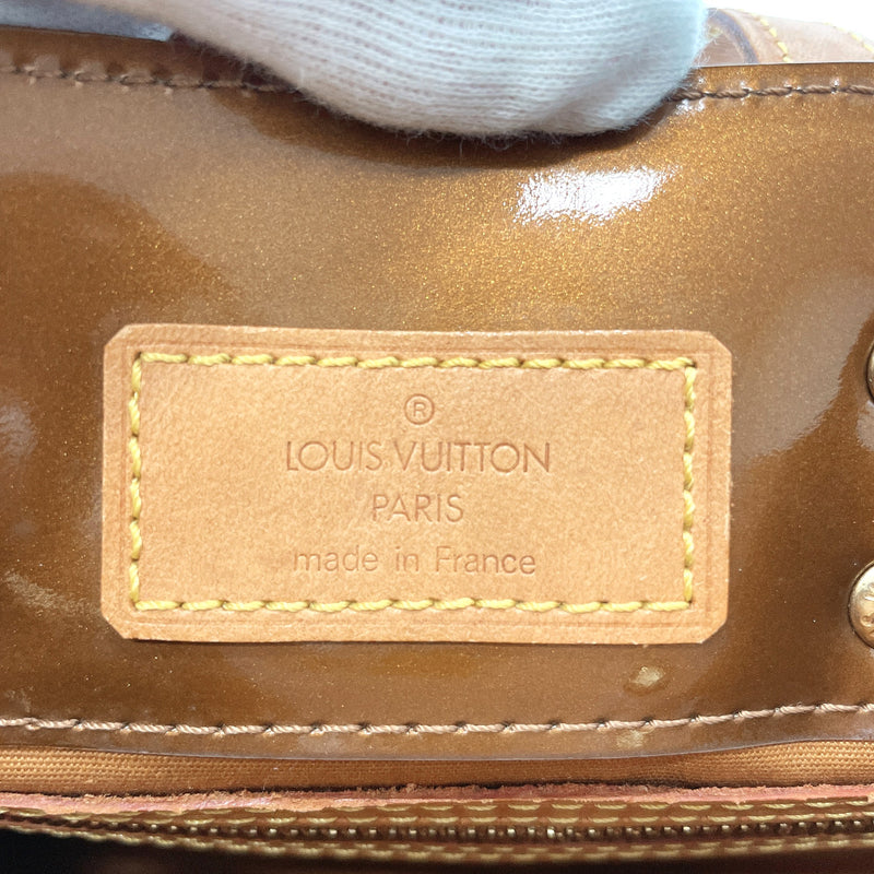 LOUIS VUITTON Tote Bag M91146 Reed PM Monogram Vernis Brown Brown Women Used
