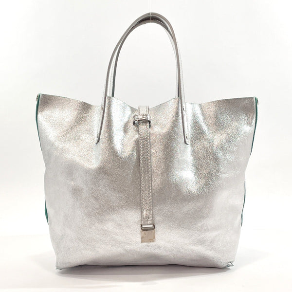 TIFFANY&Co. Tote Bag reversible leather/Suede Silver Silver Women Used