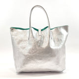 TIFFANY&Co. Tote Bag reversible leather/Suede Silver Silver Women Used