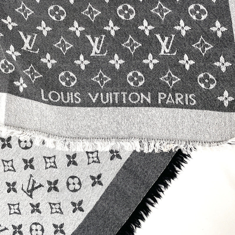 LOUIS VUITTON Leather Monogram Women's Wrap Bracelet Blue, White JPN USED