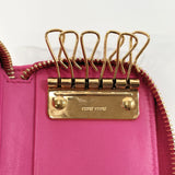 MIUMIU key holder 5M0604 Materasse six hooks leather pink pink Women Used