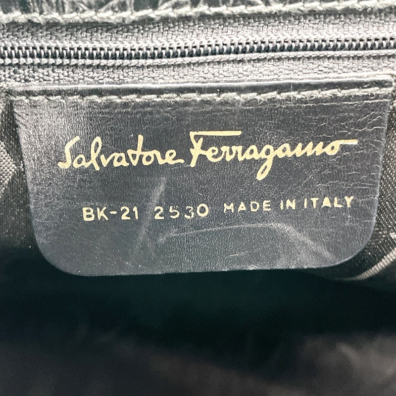 Salvatore Ferragamo Tote Bag BK－21 2530 Vala leather Black Women 