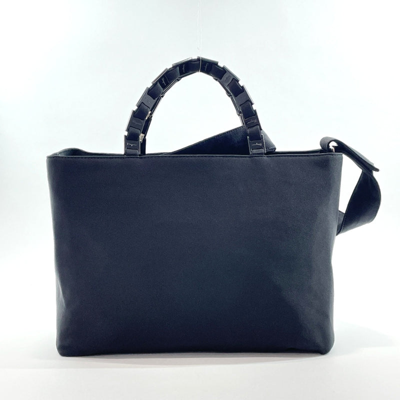 Salvatore Ferragamo Handbag AU-21 0186 2Way Nylon Black Women Used