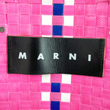MARNI Tote Bag SHMH006A00 Mini woven straw pink pink Women Used
