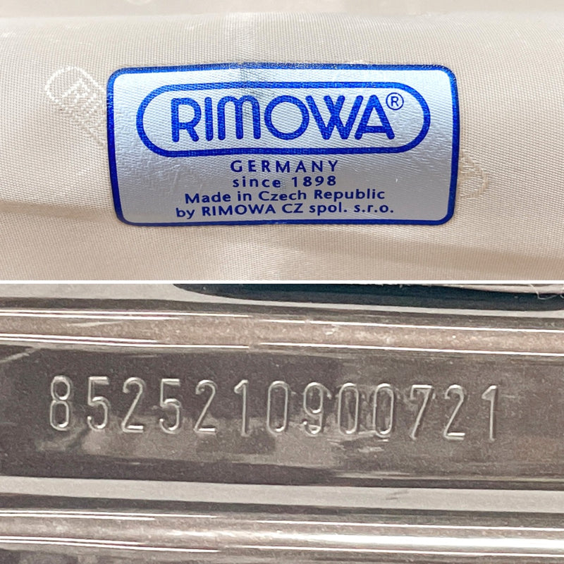 RIMOWA Carry Bag Salsa deluxe 4 wheels/Polycarbonate Dark brown unisex Used