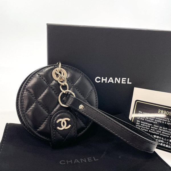 CHANEL Other accessories Matelasse name tag lambskin Black Women New - JP-BRANDS.com