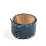 LOEWE bracelet 119.19.336 Anagram slap leather Black Women Used - JP-BRANDS.com
