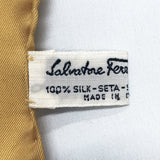 Salvatore Ferragamo scarf silk yellow Women Used