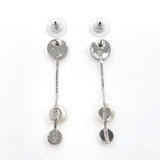 Dior earring button metal Silver Women Used - JP-BRANDS.com