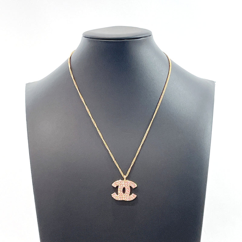 CHANEL Necklace COCO Mark metal gold gold 02 P Women Used