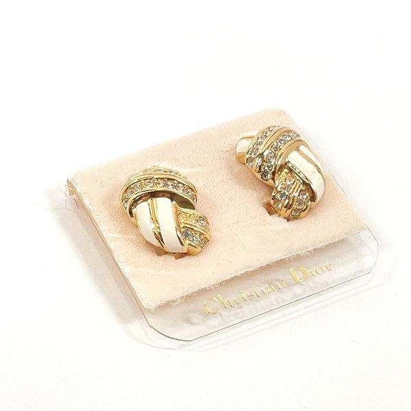 Christian Dior Earring metal/Rhinestone gold gold Women Used - JP-BRANDS.com