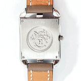 HERMES Watches CC1210 Cape Cod Dubrutur Stainless Steel/leather Silver Silver □N Women Used