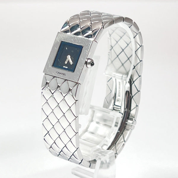 CHANEL Watches Matelasse bangle watch Quartz Stainless Steel/Stainless Steel Silver Silver Women Used