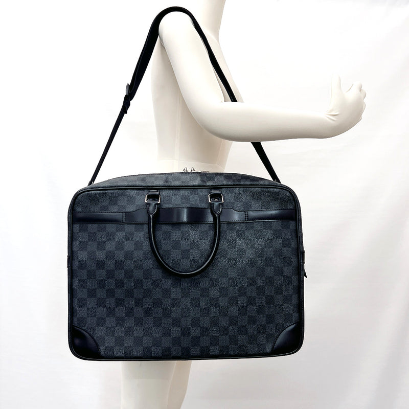 Black Louis Vuitton Damier Graphite Porte-Documents Voyage GM Business Bag