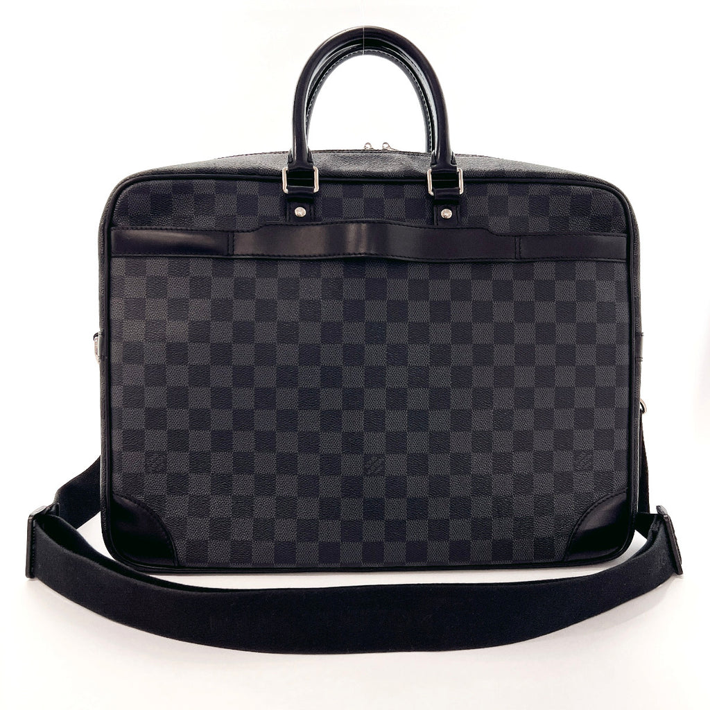 louis vuitton black briefcase