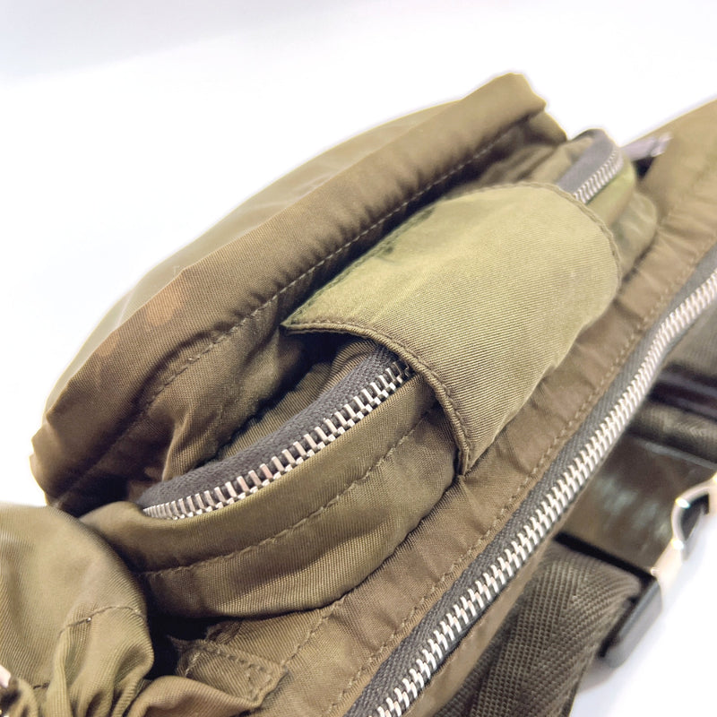 PRADA bam bag VA0056 Nylon khaki unisex Used