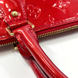 LOUIS VUITTON Handbag M93596 Alma GM Monogram Vernis Red Red Women Used